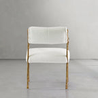 Hand-Forged Metal Retro Copper Iron Frame Dining Chair