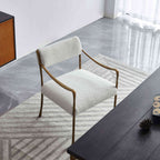 Hand-Forged Metal Retro Copper Iron Frame Dining Chair