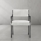 Hand-Forged Metal Retro Copper Iron Frame Dining Chair