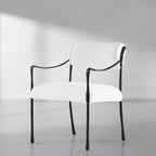 Hand-Forged Metal Retro Copper Iron Frame Dining Chair