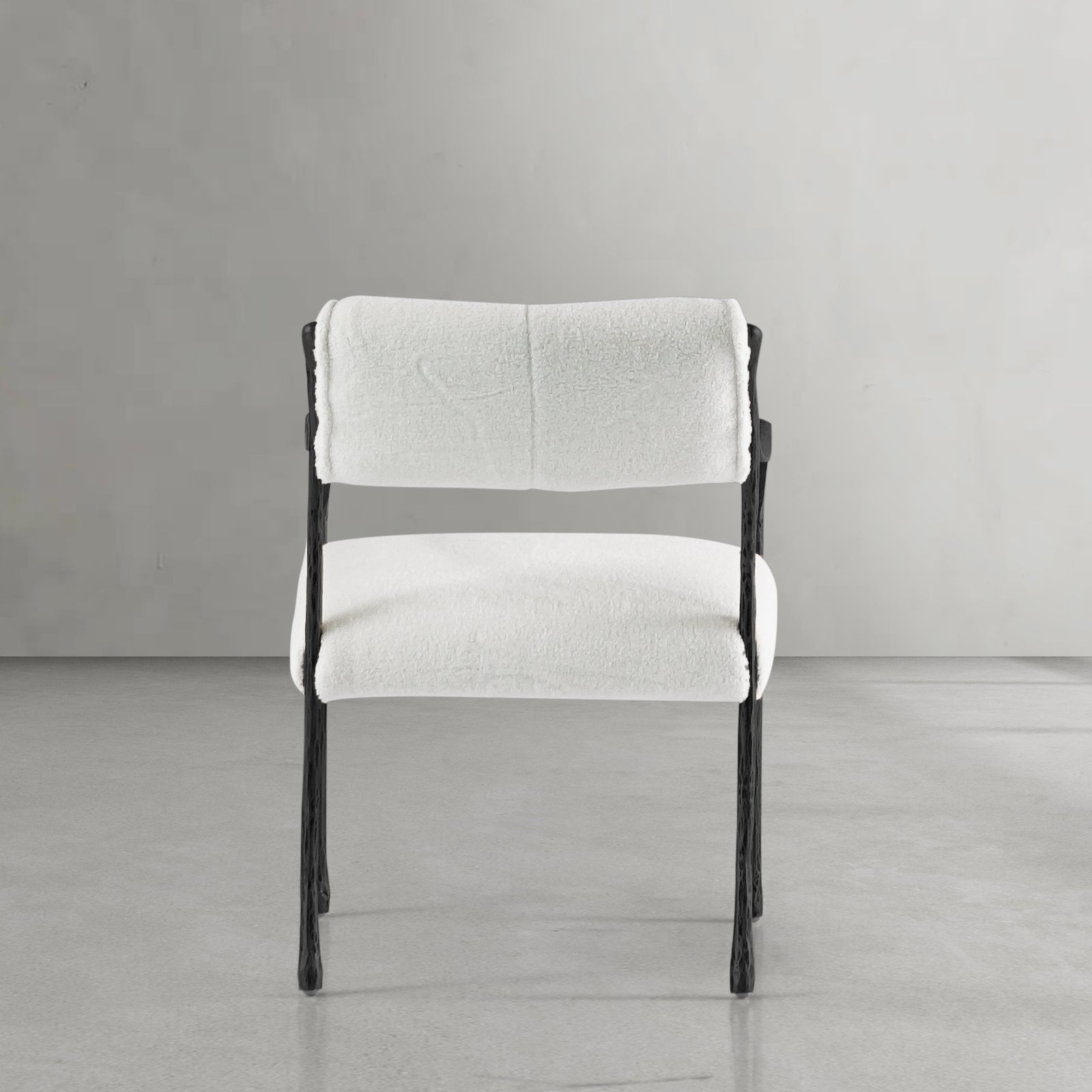 Hand-Forged Metal Retro Copper Iron Frame Dining Chair