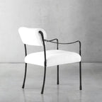 Hand-Forged Metal Retro Copper Iron Frame Dining Chair