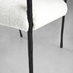 Hand-Forged Metal Retro Copper Iron Frame Dining Chair