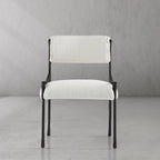 Hand-Forged Metal Retro Copper Iron Frame Armless Dining Chair