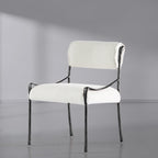 Hand-Forged Metal Retro Copper Iron Frame Armless Dining Chair