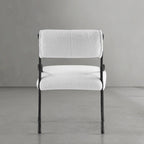 Hand-Forged Metal Retro Copper Iron Frame Armless Dining Chair