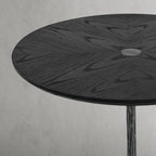 Hand-Forged Metal Wooden Side Table