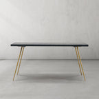 Hand-Forged Metal Vintage Style Metal Frame Dining Table