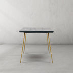 Hand-Forged Metal Vintage Style Metal Frame Dining Table