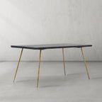 Hand-Forged Metal Vintage Style Metal Frame Dining Table