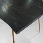 Hand-Forged Metal Vintage Style Metal Frame Dining Table