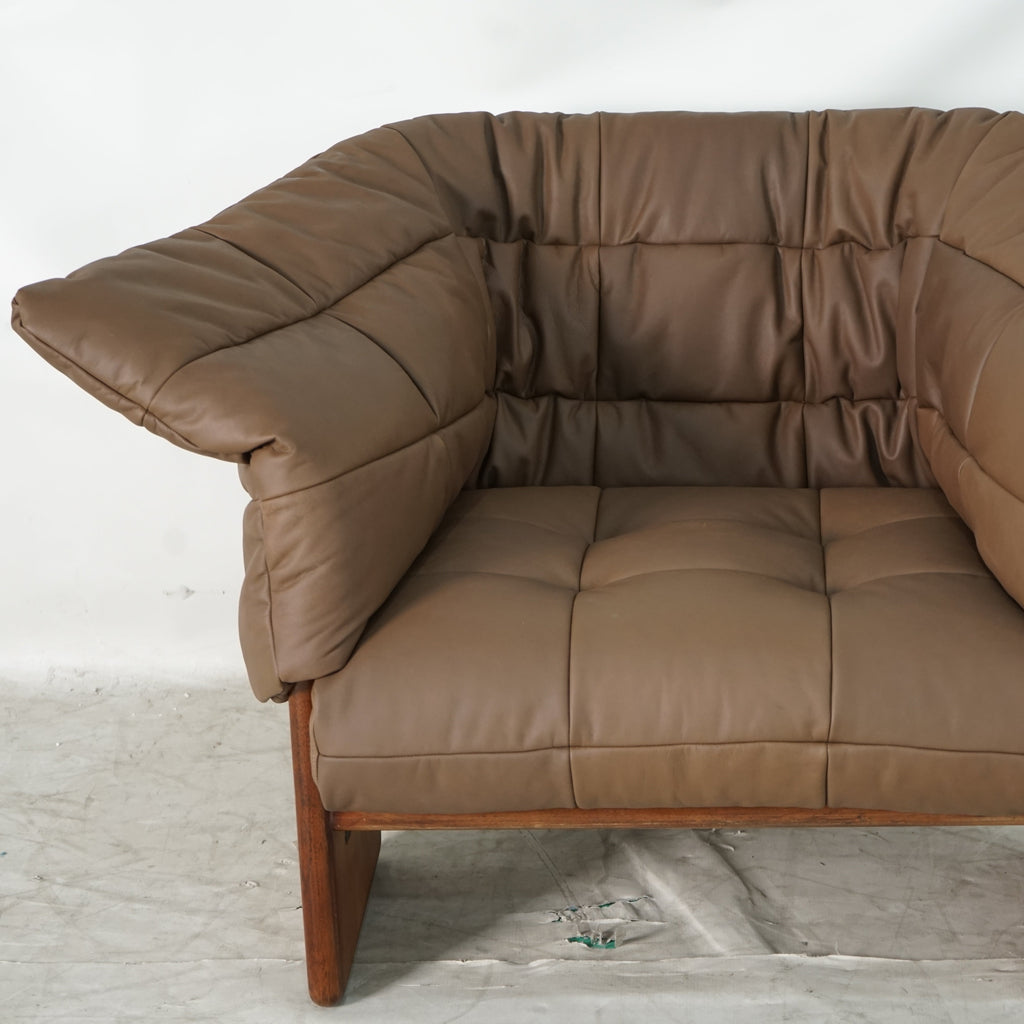 Quilted Leather "Marshmallow" Lounge Chair