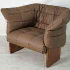 Quilted Leather "Marshmallow" Lounge Chair